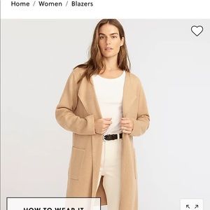 Juliette collarless sweater-blazer size small